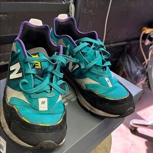 New Balance Women's Teal and Purple Sneakers
